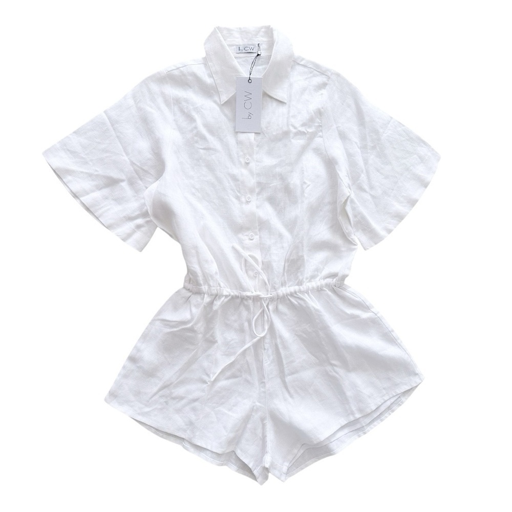 By CW Lottie Playsuit Linen